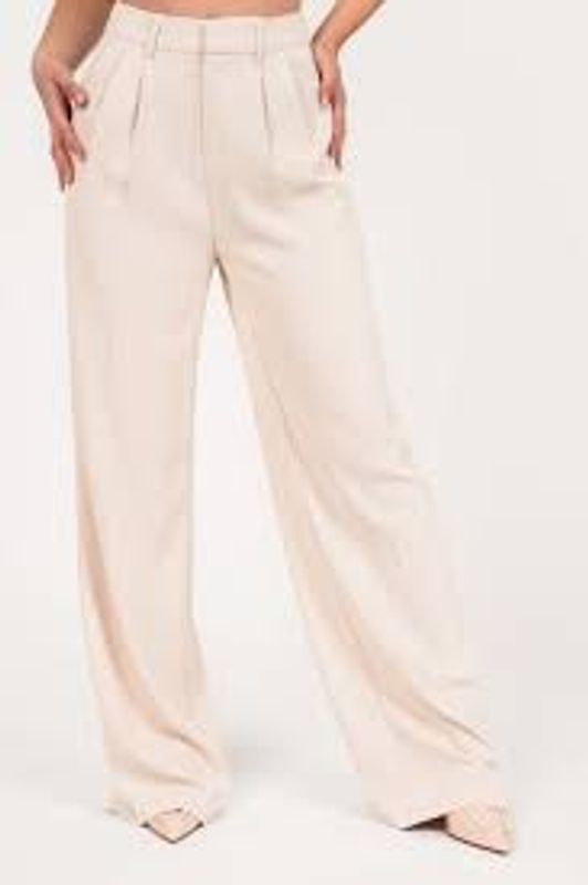 Pantalon crème wit